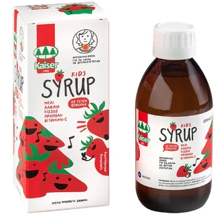 Kaiser Kids | Sirop pour la gorge pour enfants, saveur fraise | 200 ml