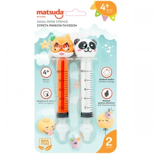 Matsuda | Seringue pour lavage nasal | Tiger-Panda | Lot de 2