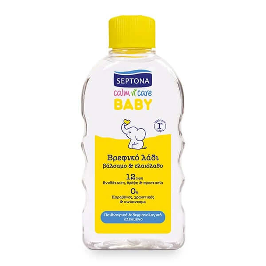 Septona | Calm n Care babyolie met balsem en olijfolie | 200 ml