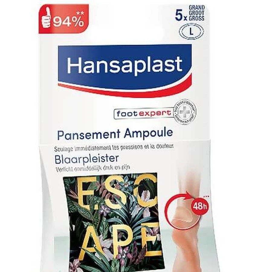 Hansaplast | Blarenpleisters, maat L | 5 stuks