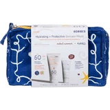 Korres | Sonderangebot: Sonnenschutz mit getönter Gesichts-Sonnencreme mit Joghurt LSF 50, 50 ml, griechische Joghurt-Reinigungscreme mit Probiotika, 20 ml &amp; Reisetasche, 1 Stück | 1 Set
