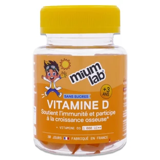MIUM LAB VITAMIN D FÜR KINDER AB 3 JAHREN, ZUCKERFREI, 30 GUMMIBÄLLCHEN