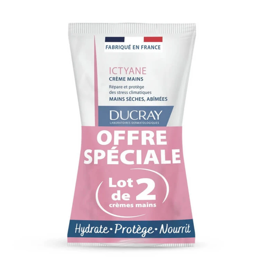 DUCRAY ICTYANE HANDCREME, 2ER-PACK À 50 ML