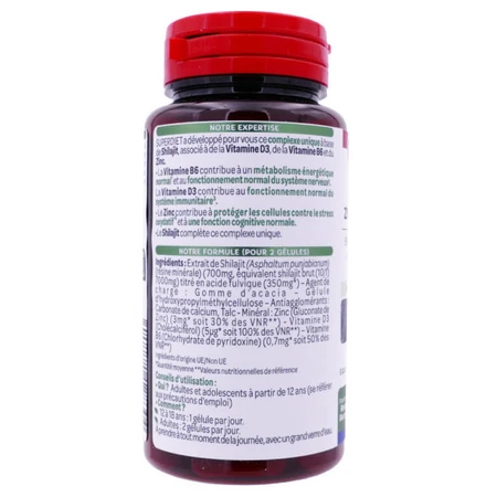 SUPERDIET SHILAJIT+ ZINC & VITAMINS 60 CAPSULES