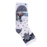AIRPLUS ALOE CABIN MOISTURIZING SOCKS, FLOCON, GRAY, SIZE 35-41