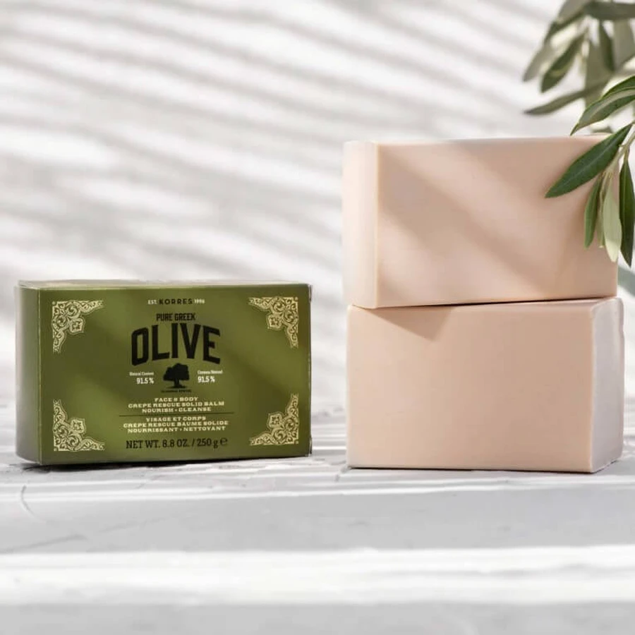 KORRES OLIVE CREPE RESCUE FESTER REINIGUNGS- UND PFLEGE-BALM 250 G