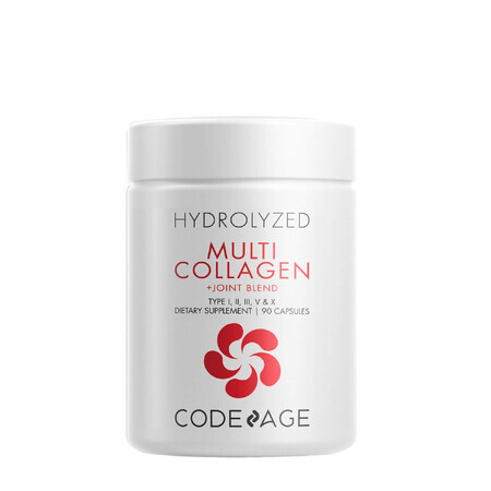 Codeage Hydrolyzed Multi Collagen + Joint Blend, Hydrolyzed Collagen + Joint Health Support, 90 Cps