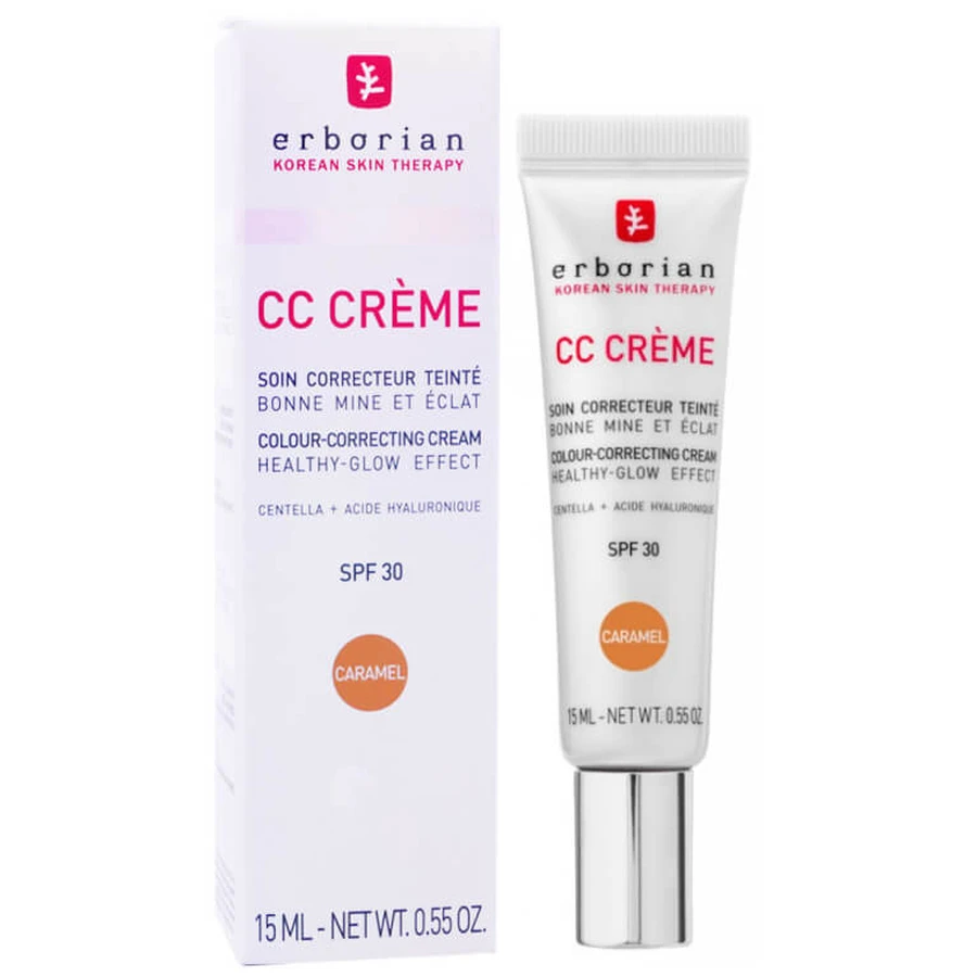 ERBORIAN CC CREAM SPF 30, CARAMEL SHADE, 15 ML