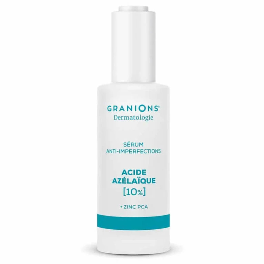 GRANIONS SERUM TEGEN HUIDONREINHEDEN MET 10% AZELAÏNEZUUR + ZINK-PCA, 30 ML