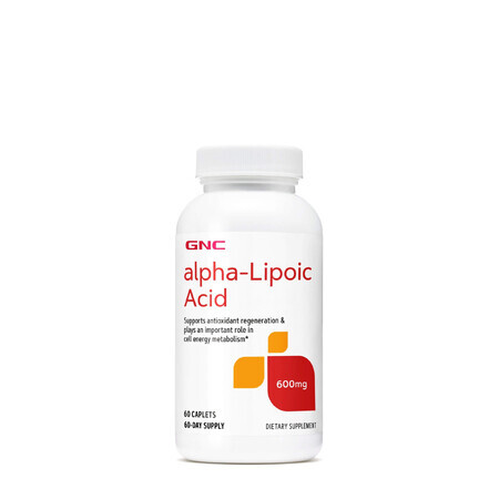 Gnc Alpha-Liponsäure 600 Mg, Ala-Alpha-Liponsäure, 60 Tb