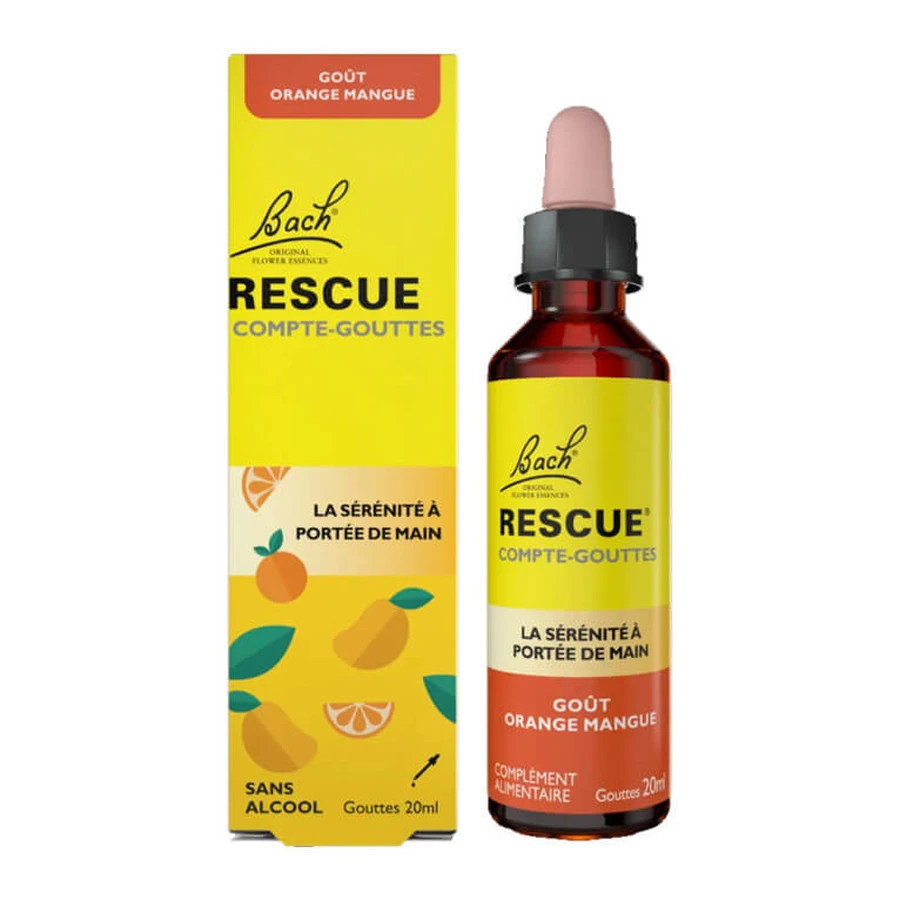 BUTELECZKA Z KAPLIKIEM RESCUE: SPOKÓJ NA WYCIĄGNIĘCIE RĘKI – POMARAŃCZA I MANGO, 20 ML: ceny i cechy