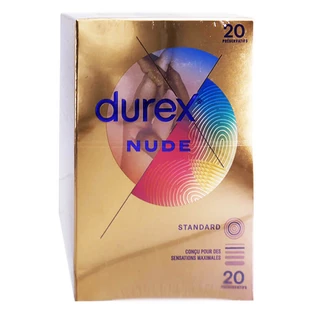 DUREX NUDE STANDARD, 20 PRESERVATIVOS
