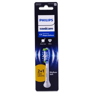 PHILIPS SONICARE C3 PREMIUM RECHARGE 2 +1 TETES DE BROSSE MEDIUM