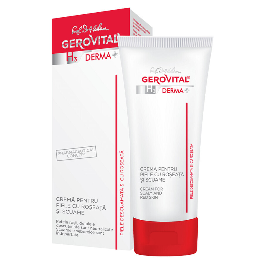 Gerovital H3 Derma+ Creme für rote und schuppige Haut, 50ml, Farmec