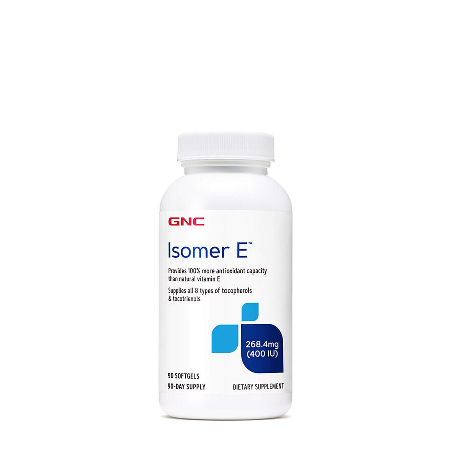 Gnc Isomer E Natürliches Vitamin E mit Tocopherolen und Tocotrienolen mischen, 90 Cps