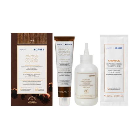 KORRES COLORAZIONE PERMANENTE CON OLIO DI ARGAN, MOKA 7.7