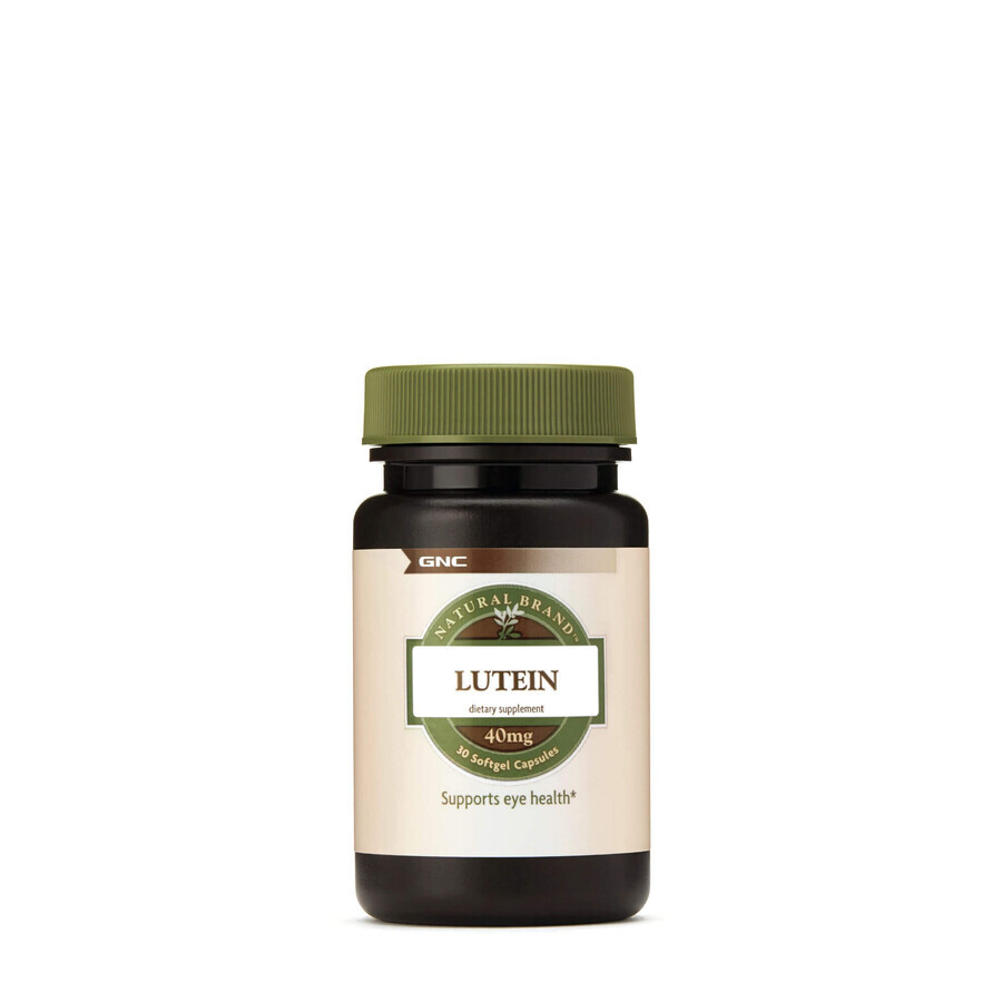 Gnc Natürliche Marke Lutein 40 Mg, Lutein, 30 Cps