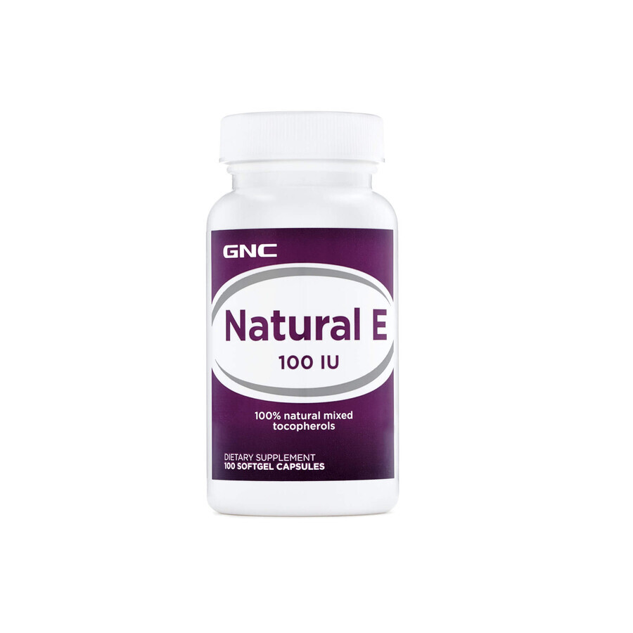 Gnc Natürliches E, Natürliches Vitamin E 100 Ui, 100 Cps
