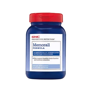 Gnc Preventive Nutrition Memorall, Fórmula Para La Salud Del Cerebro Y La Mejora De La Memoria, 60 Cps