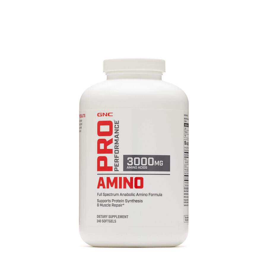 Gnc Pro Leistung Amino 3000, 240 Cps