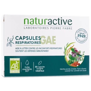 NATURACTIVE ORGANIC RESPIRATORY CAPSULES GAE 30 CAPSULES