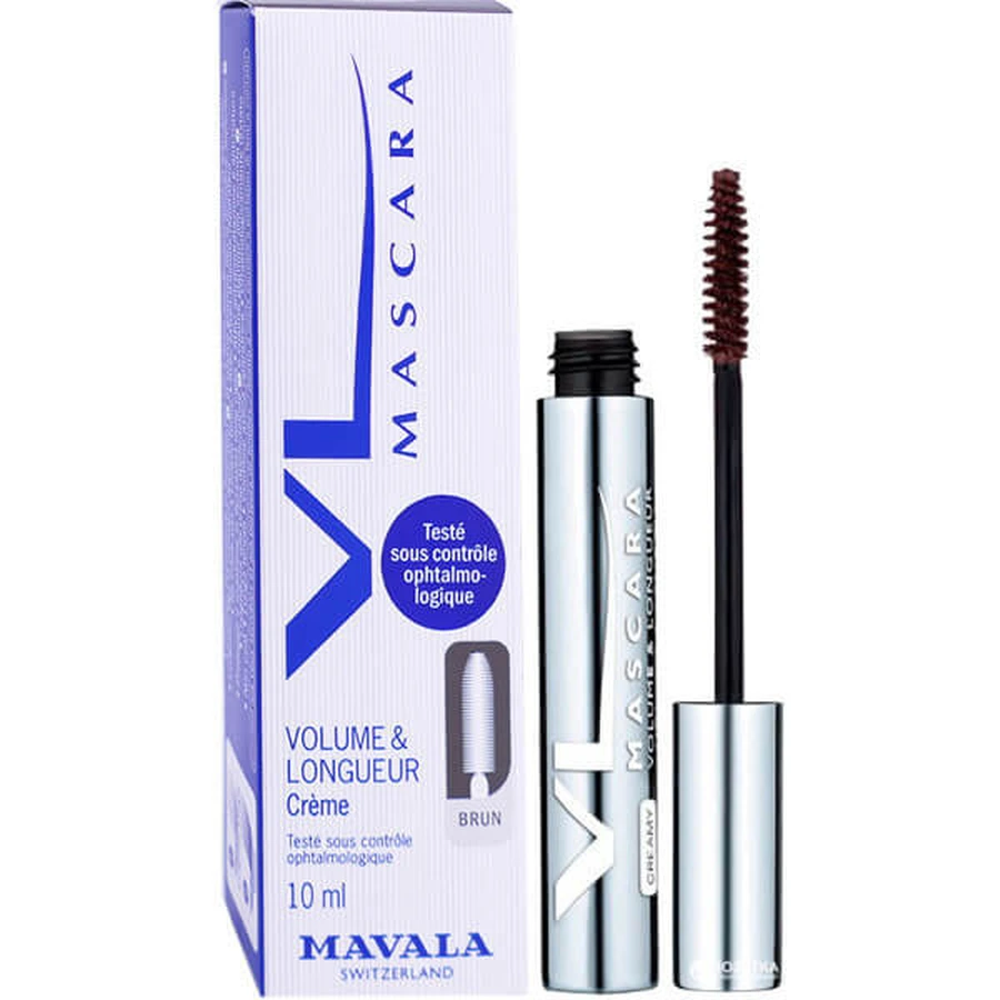 MAVALA VOLUME & LENGTH CREAM MASCARA, BRĄZOWY, 10 ML: ceny i cechy