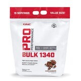 Gnc Pro Performance Bulk 1340, Protein And Carbohydrate Gainer With Chocolate Flavor, 5443 G