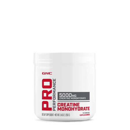 Gnc Pro Performance Creatine Monohydrate, Creatina Monohidrata Fara Aroma, 268 G