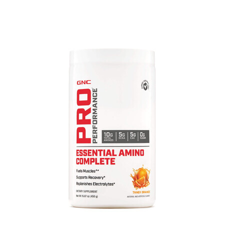 Gnc Pro Performance Essential Amino Complete, Aminosäuren, Mandarine aromatisiert, 450 G