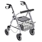 Mobiak Rollator cu roți din aluminiu, argintiu 0808491