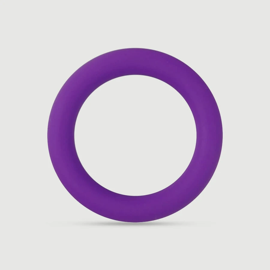 Inel anular din silicon rigid pentru bărbați, mărime mare – Violet