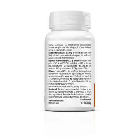 Chroompicolinaat 200 mcg, 60 capsules, Zenyth