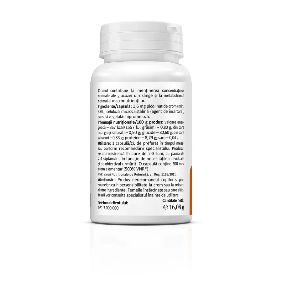 Chroompicolinaat 200 mcg, 60 capsules, Zenyth