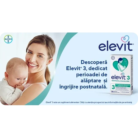 Elevit 3, Multivitamins for the Postnatal and Breastfeeding Period, 2x30 capsules, Bayer