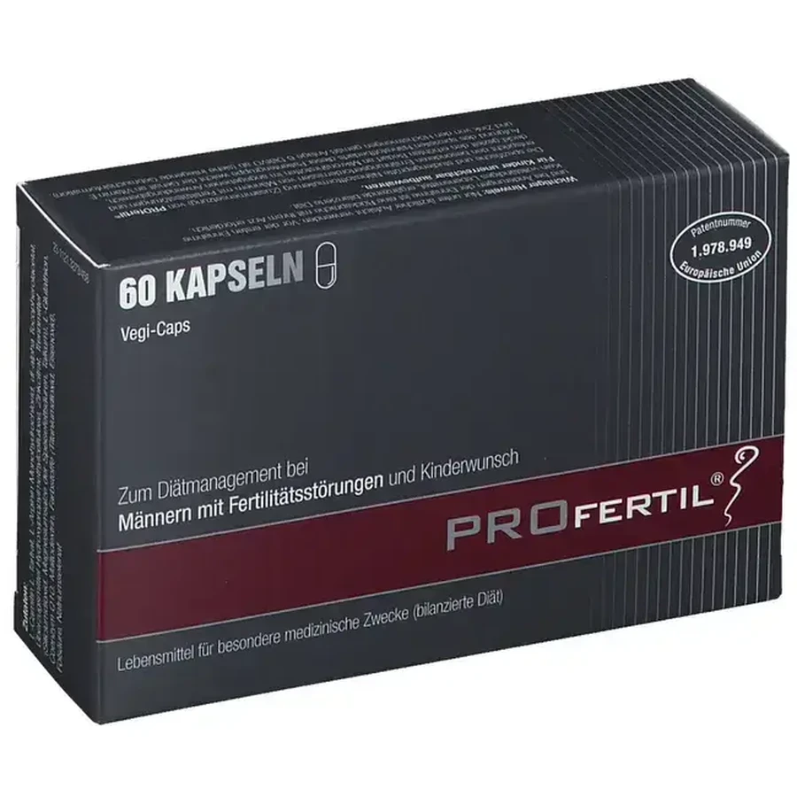 PROfertil Coplément alimentaire pour augmenter la fertilité masculine, 2x60 gélules, Lenus Pharma