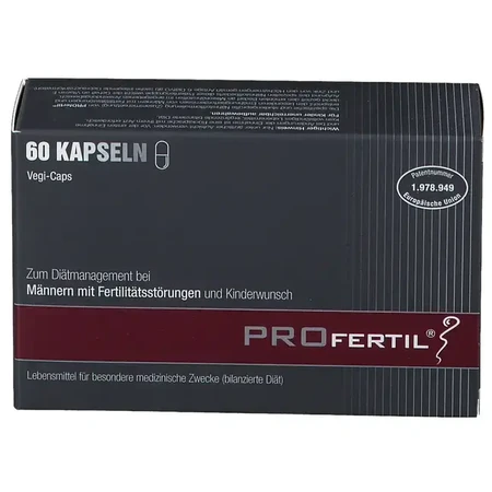 PROfertil Coplément alimentaire pour augmenter la fertilité masculine, 2x60 gélules, Lenus Pharma