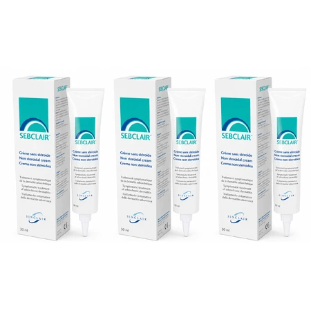 Sebclair Dermal cream, 3 x 30 ml - for seborrheic dermatitis, Sinclair