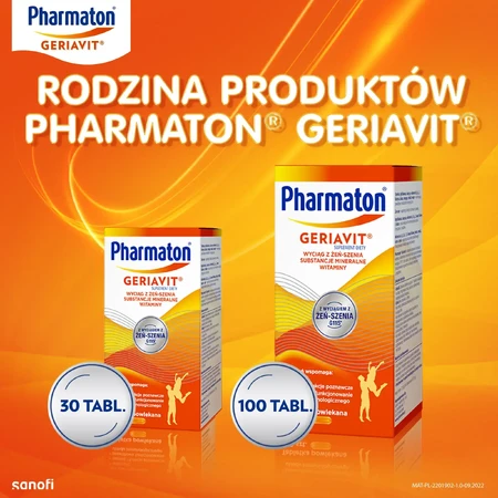 Pharmaton Geriavit, 2x100 comprimés pelliculés