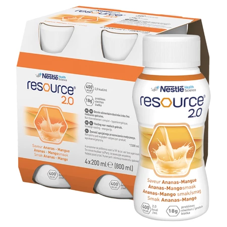 Resource 2.0, preparat odżywczy, smak ananas-mango, 16x200 ml: ceny i cechy