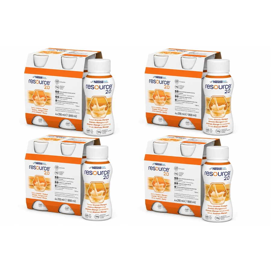 Resource 2.0, preparat odżywczy, smak ananas-mango, 16x200 ml: ceny i cechy