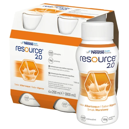 Resource 2.0, nutritional supplement, apricot flavor, 12x200 ml