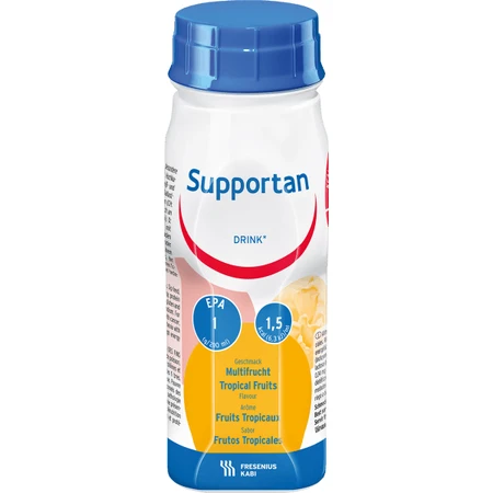 Supportan Nahrungsergänzungsgetränk mit tropischem Fruchtgeschmack, 12 x 200 ml, Fresenius Kabi