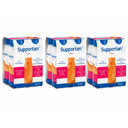 Supportan Nahrungsergänzungsgetränk mit tropischem Fruchtgeschmack, 12 x 200 ml, Fresenius Kabi