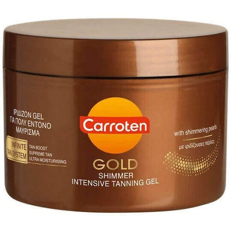 Carroten Gold Shimmer Intensive Body Bronzing Gel with Pigment 2x150ml