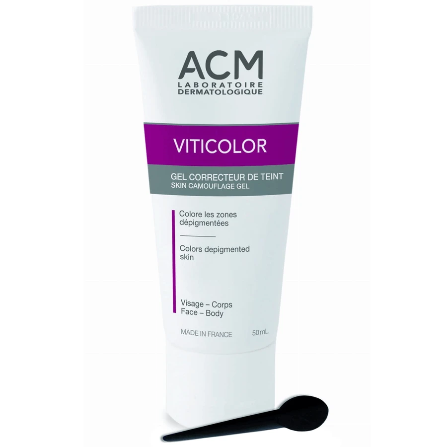 ACM Viticolor, gel tintóreo para pieles con manchas despigmentantes, 2x50 ml
