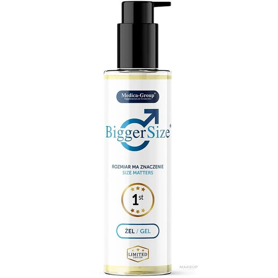 Gel para aumentar y engrosar el pene BiggerSize, 2x150 ml, Medica-Group