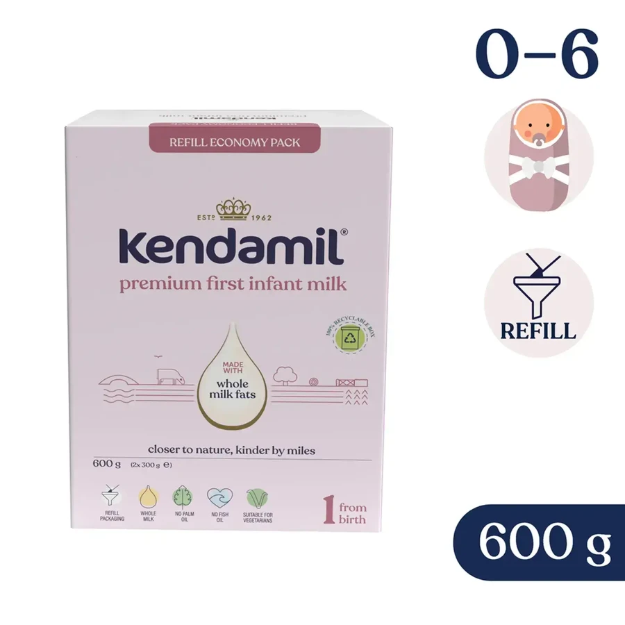 Kendamil Premium 1 DHA+, infant milk, from birth, 4x600 g