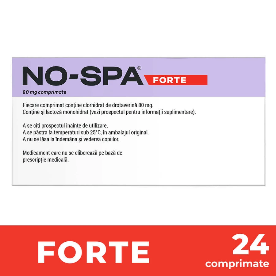 No-Spa Forte, 80 mg, 2x24 comprimidos, Sanofi
