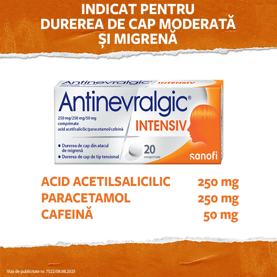 Antinevralgic Intensiv, 2x20 comprimidos, Sanofi