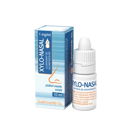 Xylo-Nasal 0,1%, neusdruppels, 10x10 ml, Rompharm